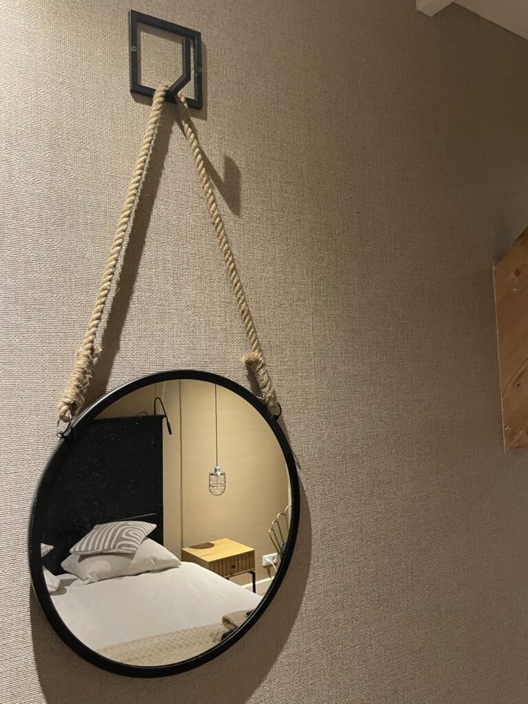 Inrichting van de slaapkamer in appartement Oester